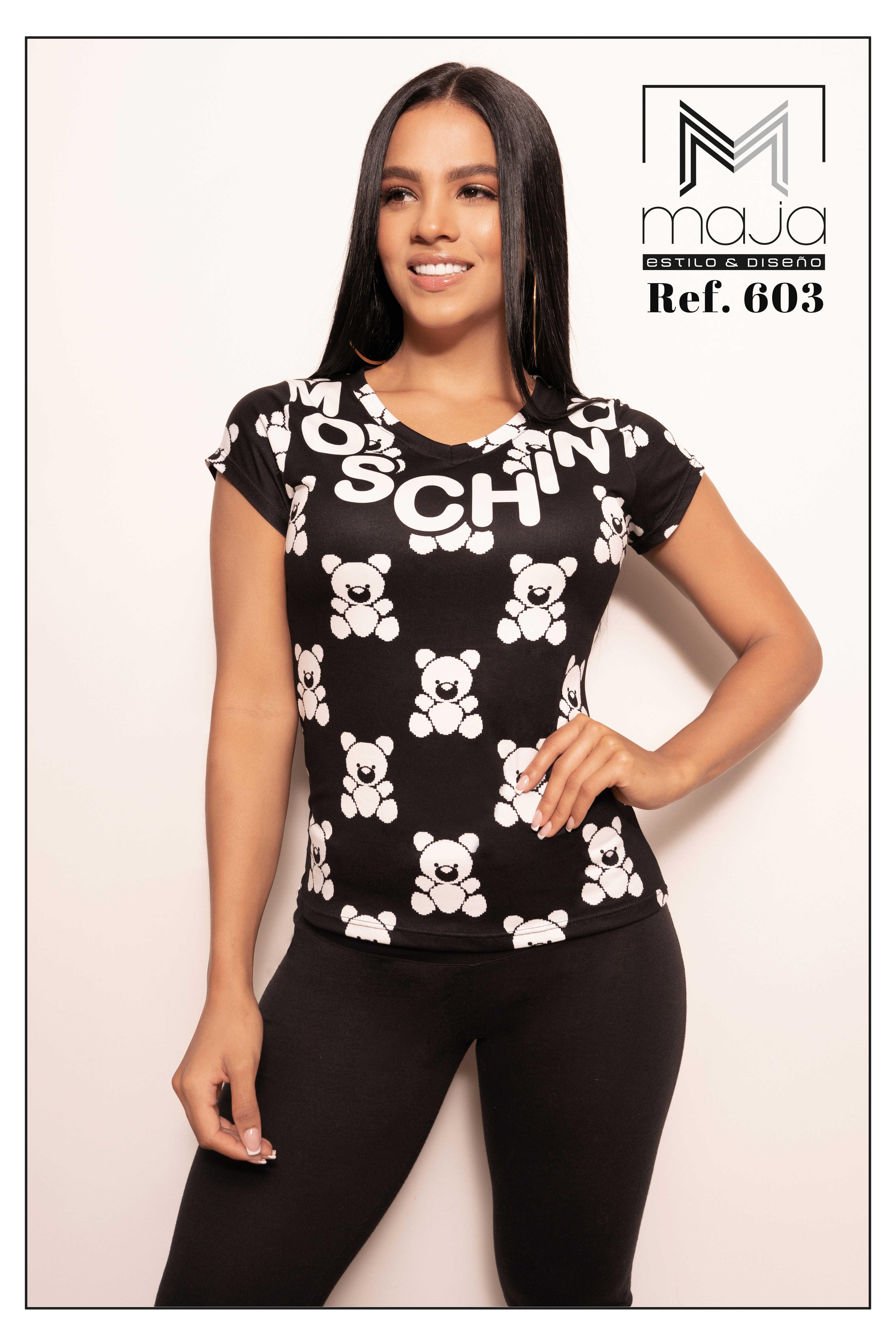 Blusa colombiana manga corta de moda